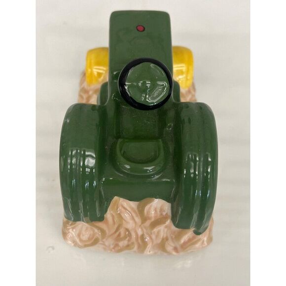 Vintage John Deere Ceramic Tractor Salt Shaker - Picture 2 of 9